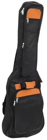 TOGEVAL Gitarrenrucksack Canvas E-gitarrentasche Gepolstert Leicht mit Griff für Musikinstrumententransport