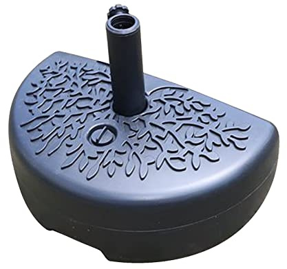 Parasol d'extérieur rectangulaire 200 x 100 cm, 6 baleines en acier, parasol de marché inclinable réglable pour balcon, 4 couleurs disponibles (couleur : base)