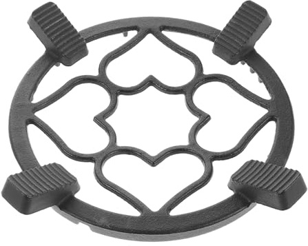 jojofuny Support en Fonte Antidérapant pour Wok et Casseroles Anneau Cœur Robuste pour Cuisinière à Gaz Grille de Protection Coupe-Vent pour Cuisson Extérieure et Maison Accessoire la