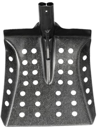 VINTORKY Pelle à Tamis en Métal Multi-Usage pour Nettoyage des Égouts et Boue Pelle à Boue Réutilisable Trous Perméables Outil à Main Robuste pour Jardin et Entretien des Drains