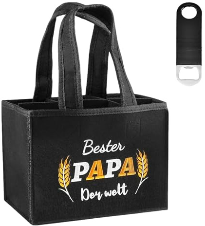 Snhauxinfa Männerhandtasche Bier,Bier Geschenke für Männer,Papa Geburtstag,Vatertagsgeschenk Bierträger Geburtstagsgeschenk,Handtasche Tasche Biergeschenke,Herrenhandtasche mit Flaschenöffner