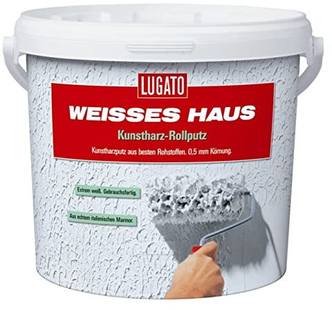 Lugato - Intonaco bianco, grana 0,5 mm, 8 kg