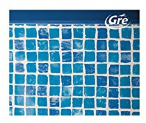 Liner Gresite para Piscinas Ovaladas Altura 120-810 x 470 cm, Gresite, Ovalada, 120 cm