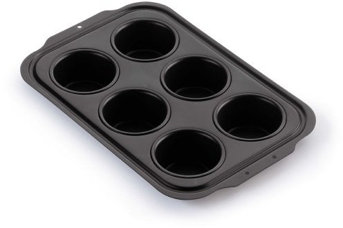 Mauviel1830 - M'Passion Tôle 711706 - Plaque à Muffins acier - 6 madeleines