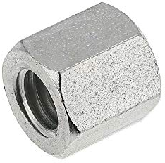 Mutter - Sechskantmutter M10 - speziell f. Zuganker/ Stehbolzen - Zylinderkopf - Höhe 15,5 mm