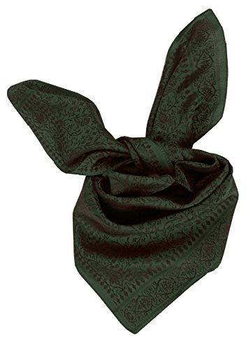 Trachtenhalstuch Trachtentuch Halstuch Trachten Damen Herren Nickituch zum Oktoberfest Bayern Seide Tuch Seidentuch Rot Grün Blau Braun Schwarz Rosa Beige