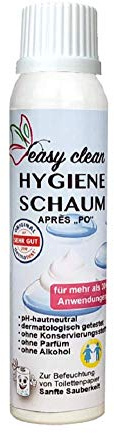 Hygiene VOS 100ml Nachfülldose für Après Po Spender zur Befeuchtung von Toilettenpapier. Reinigungsschaum verwandelt Toilettenpapier in sanft reinigendes Feuchtpapier. Dermatologisch getestet