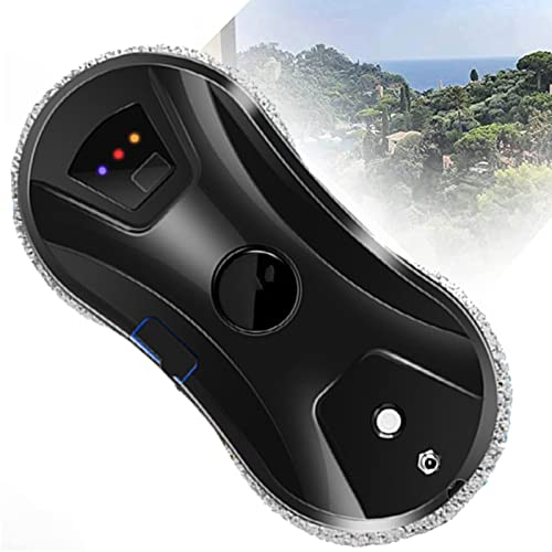 CHUNTIANMEI Robot Lavavetri,Robot Lavavetri Professionale,Rilevamento Intelligente dei Bordi, con Funzione Spray,Funziona su Tutte Le Superfici Liscie,Black
