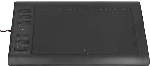 Hosit Tablette de Dessin Graphique, Tablette d'animation 233PPS pour Ordinateur Portable pour Ordinateur de Bureau pour Téléphone Portable (Le Noir)