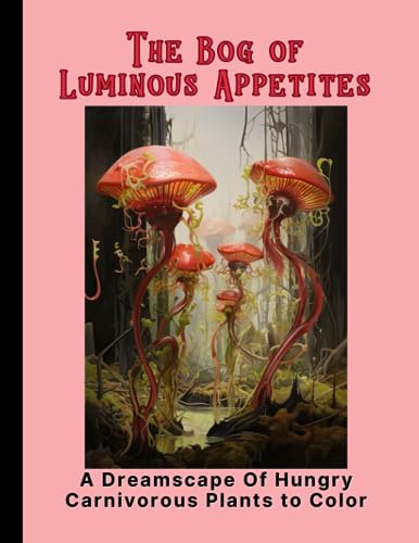 The Bog of Luminous Appetites: A Dreamscape of Hungry Carnivorous Plants to Color
