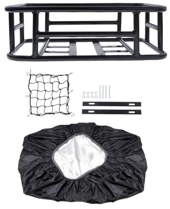 Qianly Bike Rear Cargo Holder for E Bikes, Sturdy Metal Luggage Support Rack