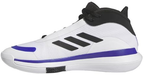 adidas Unisex Bounce Legends Low Trainers Basketball-Schuhe, Cloud White/core Black/Lucid Blue, 47 1/3 EU