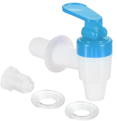 sourcing map Boquilla de Repuesto para Dispensador de Bebidas Azul Blanco | 1 Juego, Grifo de Repuesto de Plástico para Dispensador de Agua para Fiestas y Reuniones Familiares