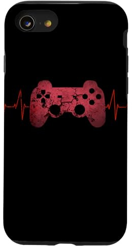 Gamer Heartbeat Video Games Gaming Boys Teens Controller Case for iPhone SE (2020) / 7 / 8