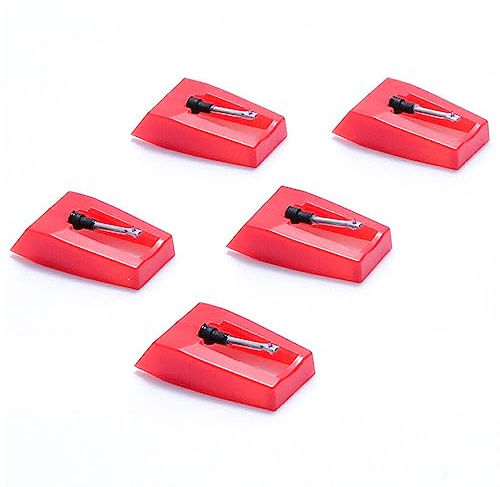 dijiusidy 5 Stück Grammophon Plattenspieler Ersetzen Nadeln Nadel Rock Musik Plattenspieler Stylus Vinyl Players Styluses Zubehör