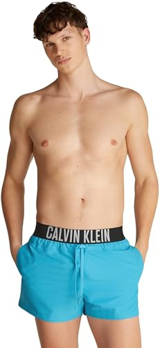 CK JEANS Män SHORT WB Boardshorts, blå (blå), L, Blå (blått), L