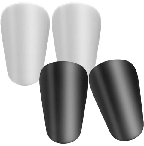 Motspo 2 Paar Mini Schienbeinschoner Fußball für Kinder Jugendliche Erwachsene - Kleine Schienbeinschoner Fussball, 10 x 6 cm, Leicht & Bequem