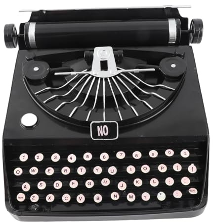 Schreibmaschine, Schreibmaschine Manuelle Requisiten Modell Retro Dekoration Ornamente Schwarz Retro Vintage Schreibmaschine Modell Typ Schreibmaschine für Film Requisiten Home
