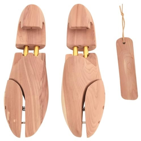 155239 - Tendascarpe in legno massello di cedro EU 42-43, marrone, 42-43