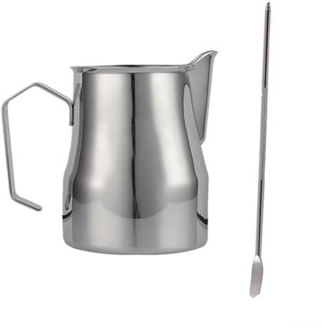 Sleek & Modern Coffee Milk Frothing Jug 450ml Capacity Perfect For Latte Art And Espresso Drinks In Any Setting (real color)