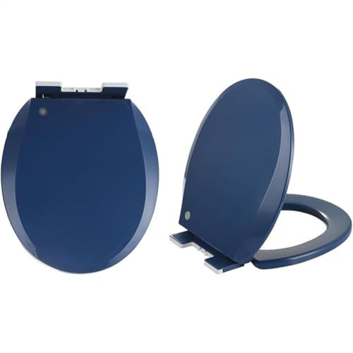 Brigtviee Copriwater Universali Forma Ovale,Tavoletta WC Colorata con Chiusura Ammortizzata,Sgancio Rapido,Sedile WC Materiale Pp,Colore Inalterabile,41 * 36cm Coprivaso WC,Multi Colored