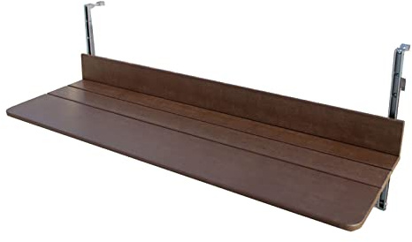 Tavolo da Balcone, Tavolo sospeso Regolabile, Tavolo da Patio, Tavolo Pieghevole da Esterno, Lega di Alluminio e Acciaio Inossidabile, banco da Lavoro Pieghevole da Parete, per Patio, giardi