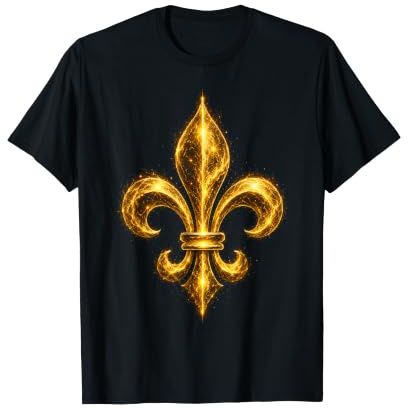 Emblème Fleur de lys avec Art Royal de Style français T-Shirt