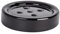 WENKO Porte Savon céramique Polaris, Porte Savon Rond, Noir, ø11 x 2.5 cm