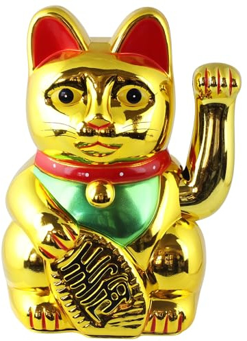 Freak Scene Glückskatze - Maneki-Neko - Winkekatze - 20 cm - Gold