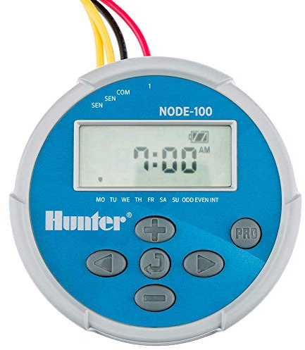 Hunter Industries NODE100 NODE-100 Sprinkler Batteriesteuerung mit Magnetspule, klein, blau