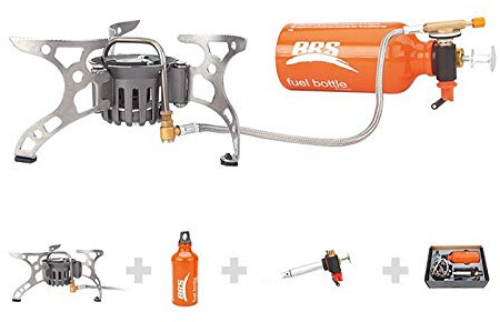 GYDEHUTJ Tragbare Backpacking Brenner Herd Multi Fuel Öfen Camping Kochen Picknick im Freien Herd Set Öl Gasofen