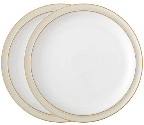Denby 16048805 Linen 2 Piece Dinner Plate Set