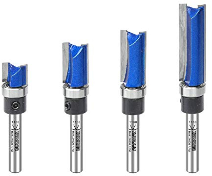 KOWOOD Plus Jeu de fraises à rainurer en V avec pointe en carbure C3 pour le travail du bois