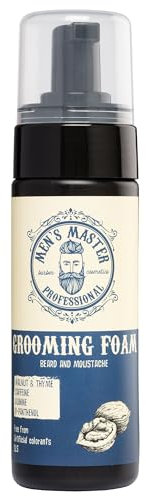 Men's Master Schiuma Idratante per Barba e Baffi | Schiuma Nutriente per la Cura del Viso per Uomo | Prodotto per la Cura della Barba | 150 ml