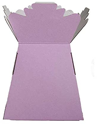 Floralcraft Lilac Hand-Tied Living Vase Florist Bouquet Box, Presentation/Transporter Box/Flower Plant Aqua Boxes, (Pack of 10)