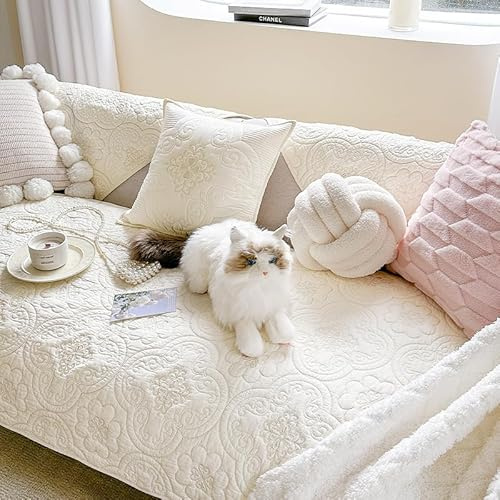WYJHNLBEDC Sofa/Couch überwurfdecke/Sofaüberwurf/überzug/Sofabezug | Boho Decke, 100%Baumwolle, für Sofa 1 2 3 Sitzer L Form U Form Ecksofa, Sofaschutz Hund Kratzschutz Katze