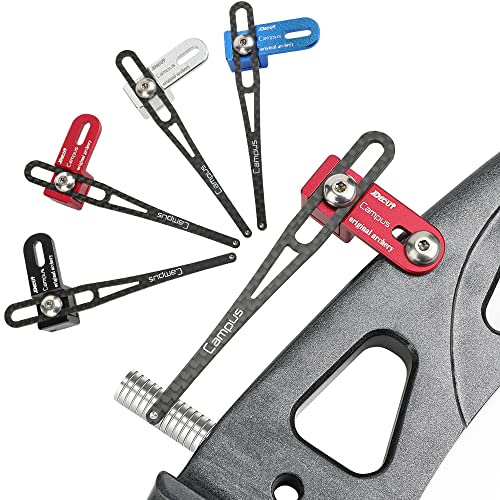 wolfman Clicker pour Arc Recurve Clicker Extensions Fibre de Carbone Feuille de Signal Clicker Flèche Rappel de Positionnement des Flèches pour Arc Recurve (Rouge)