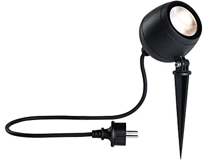 Paulmann 94776 LED Gartenstrahler Kikolo IP65 8W 500lm 261mm Anthrazit Aluminium/Kunststoff 3000K 230V Außenleuchte