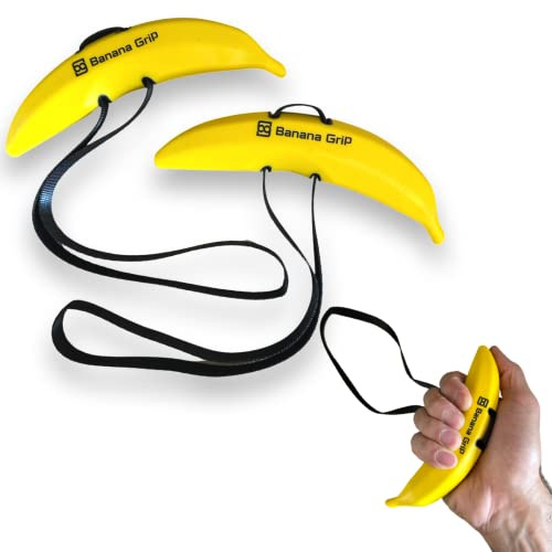 Banana Grips - Multifunctional Workout Handles for a Pull ups Bars, Cable Machine Attachmets, Lat Pull down, T Bar Rows, barbells, Dumbells and many more