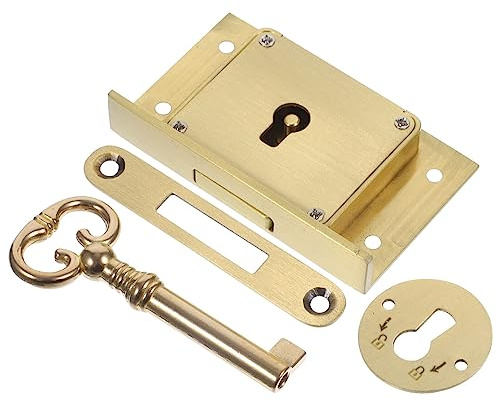 Homoyoyo 1 Set Security Lock Furniture Desk Lock Showcase Souvenir Box Desk s for Drawers with Key Key Door File Cabinet with Matte Cupboard Showcase