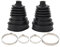 2Pcs Soufflet de Cardan Universel avec 4 Pinces, Ensemble Soufflets Joints Homocinétiques Silicone pour Arbre de Transmission Soufflet de Cardan Remplacement Très Flexible pour Voitures