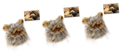 VANZACK 3stücke Adorable Katzenmütze Perücke Für Hunde Und Katzen Einstellbare Cosplay-kostüme Mit Ohren Lustiger -Hut Für Fotoshootings Und Partys