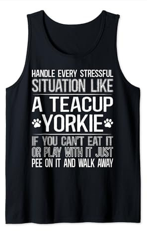 Teacup Yorkie Collar Pet Food Yorkshire Terrier Teacup Tank Top