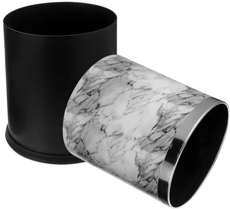 MUSISALY Poubelle De Cuisine Design Marbre Conteneur à Déchets Élégant Pour Bureau Salle De Bain Et Salon Espace Et Pratique