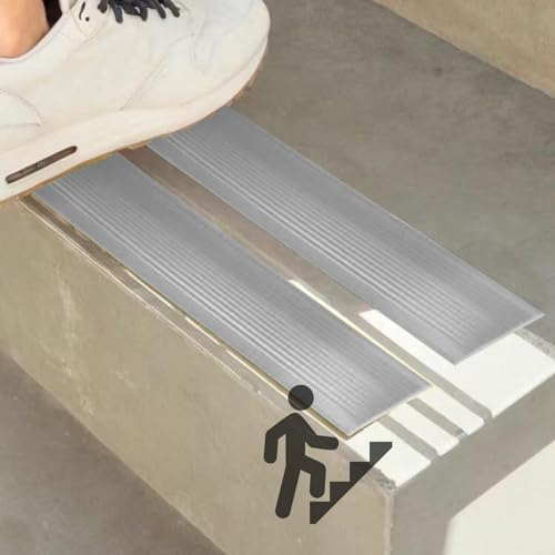 Vinyl-Anti-Rutsch-Treppenkante Rutschfeste Gummistreifen Für Treppen PVC Treppenkantenprofil Freischnitt AntiRutsch Streifen Für Treppen/Boden/Stufen, Treppenkanten ( Color : Gray , Size : 3cmxL5m )