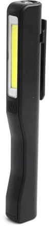 BBTISG LED Torch Inspection Lamp, LED Battery Worklight Magnetic Flashlight Portable COB LED Mini Pen Light Clip Magnet Work Torch for Camping, Maintenance, Climbing, Running (Black)