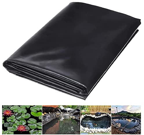 CYJAZNHH Gummi Teichfolie, Fass Teich, Künstlicher Teich, 100% HDPE-Teichhäute, wasserdichte, reißfeste Plane for verstärkte Landschaftsgestaltung, Gartenbrunnen(3x6m)