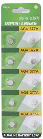 AYPOHU Paquete de 10 pilas alcalinas LR1130 LR41 LR44 para calculadoras, relojes y mandos a distancia de juguete