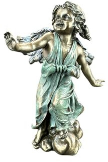 57 SPECIAL REPLICAS Skulptur Deko Figur Engel Engel AUF DER PLATTFORM Figur als Geschenk für Wohnzimmerdekoration Figuren Deko