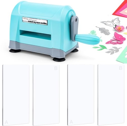 Mini Manual Die Cutting Machine, Portable Die Cut and Embossing Machine for Card Making Scrapbooking Paper Crafting Mini Die Cuts Machine Works with Dies and Folders That Are 3 Wide or Smaller